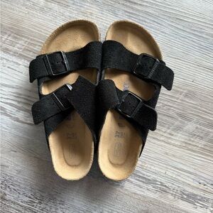 Birkenstock Arizona Black Sandals with Adjustable Straps
